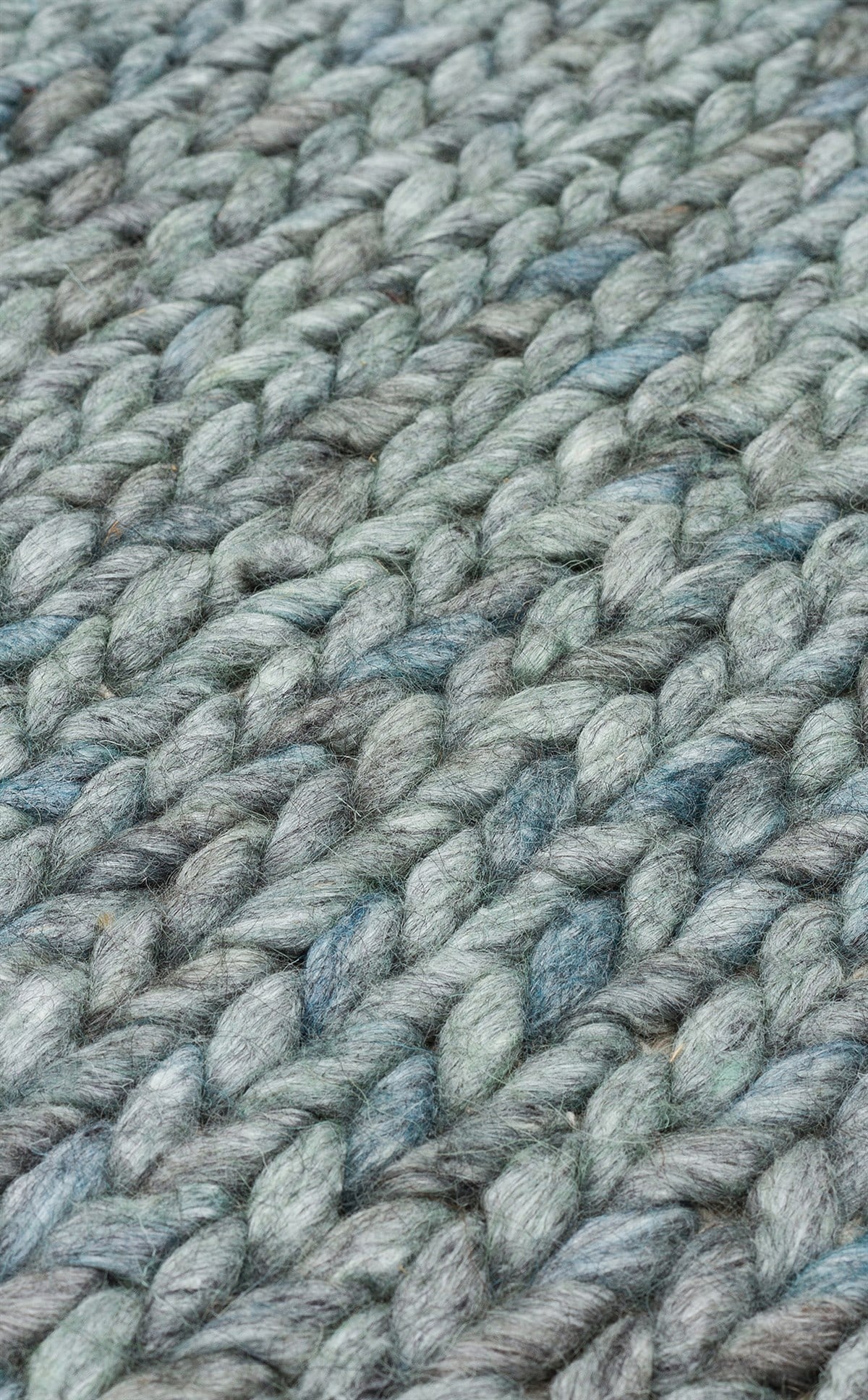 JADE BASKETWEAVE ARONA Naturel Kazak Örgü Desenli El Dokuma Örgü Halı