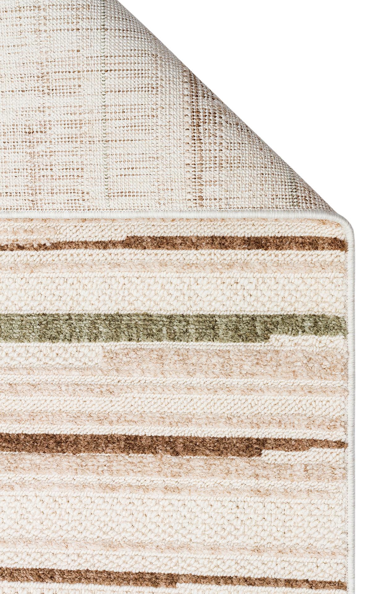 JOY JOY 01 GREEN BROWN Hav Toz Vermeyen Yumuşak dokulu Modern Makine Halısı