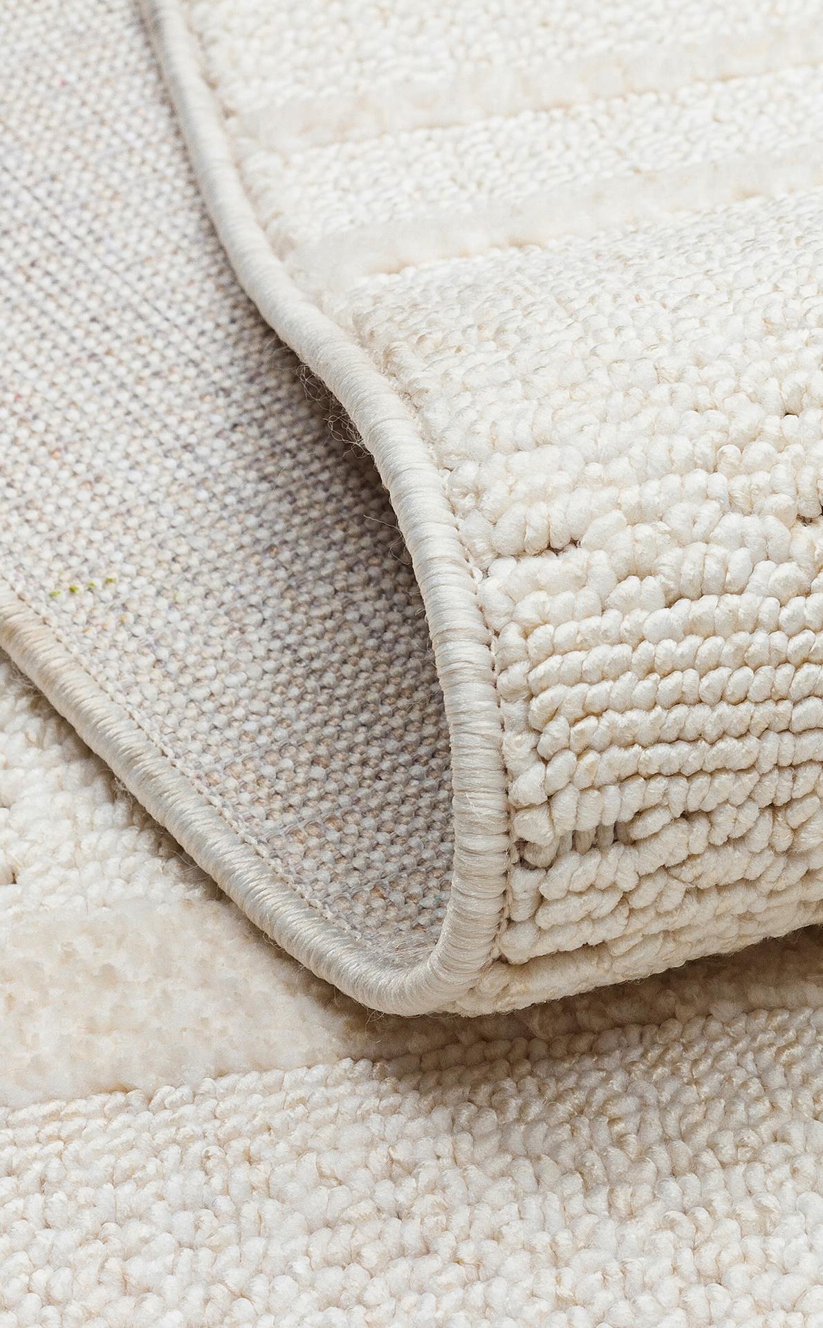 JOY JOY 03 WHITE Hav Toz Vermeyen Yumuşak dokulu Modern Makine Halısı