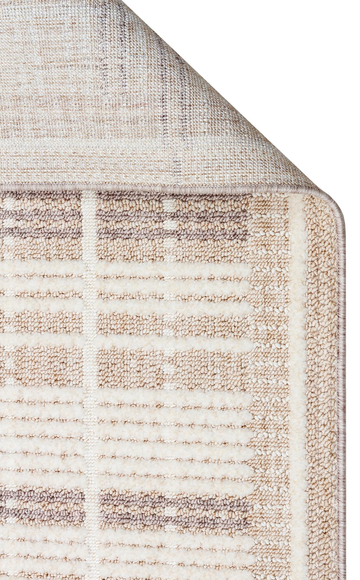 JOY JOY 04 BEIGE GREY Hav Toz Vermeyen Yumuşak dokulu Modern Makine Halısı