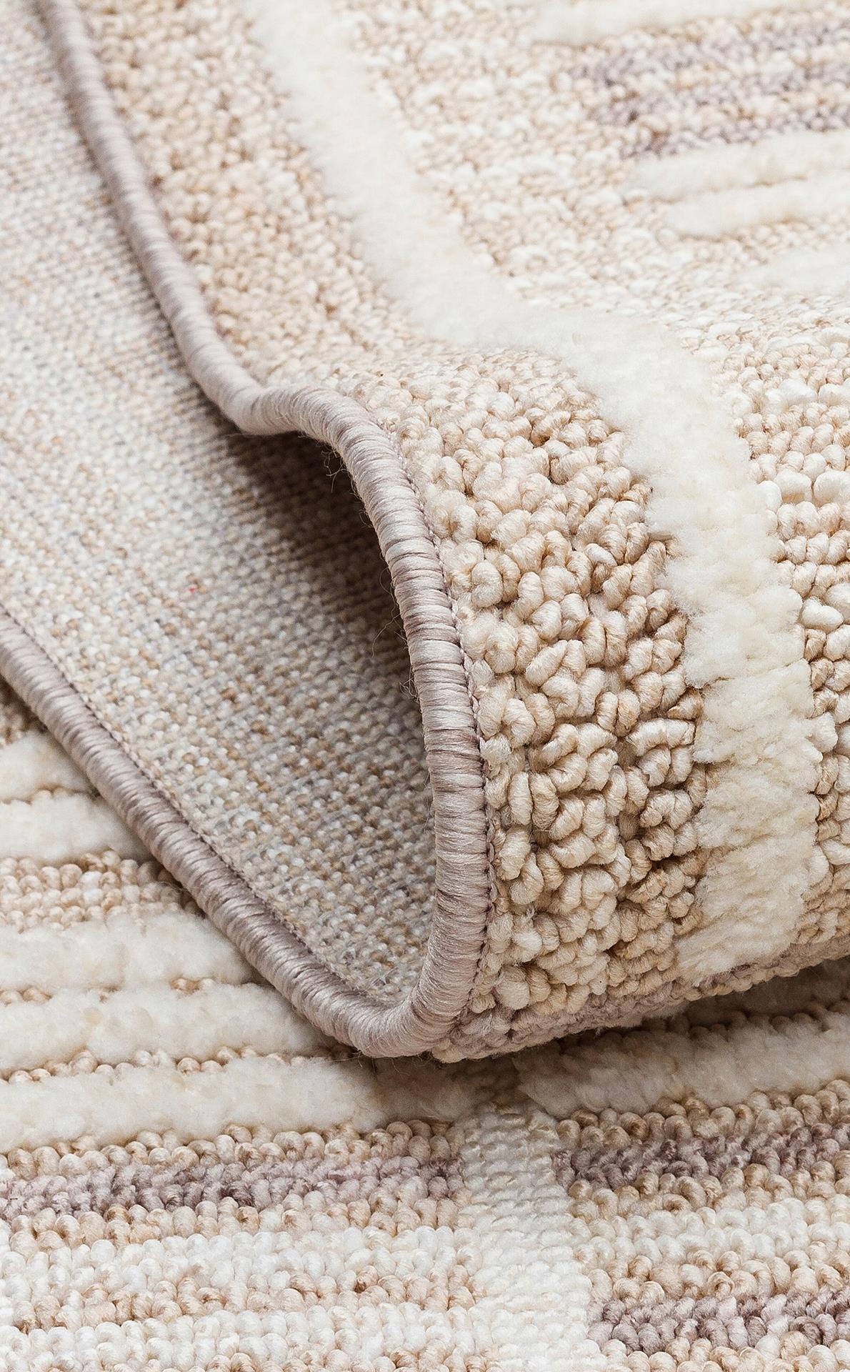 JOY JOY 04 BEIGE GREY Hav Toz Vermeyen Yumuşak dokulu Modern Makine Halısı
