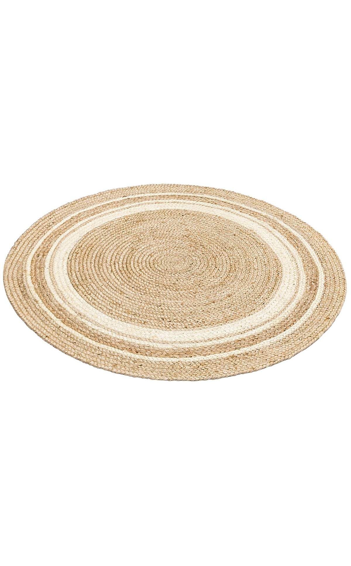 JUNO ECH 01R NATURAL WHITE El Dokuma Naturel Jüt Hasır Halı