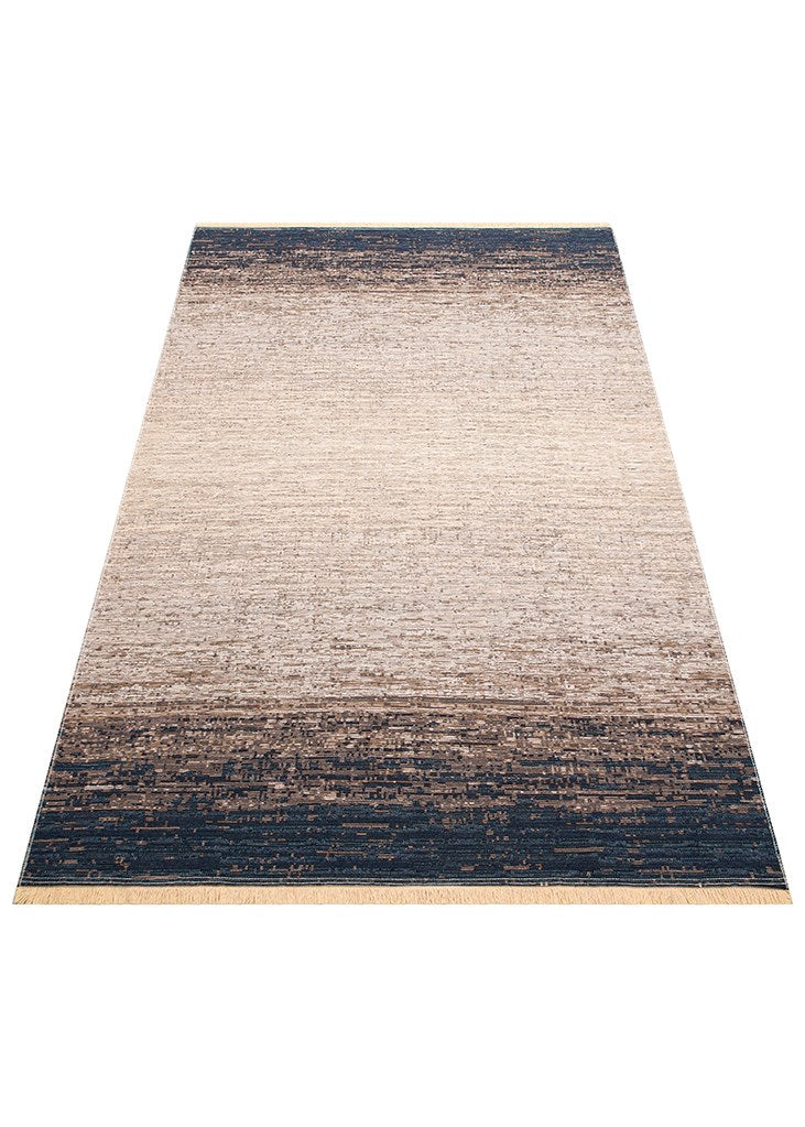 KUTNU KILIM KTN 01 MARINE BEIGE Modern Ombre Renk Geçişli Yıkanabilir Çift Taraflı Kilim