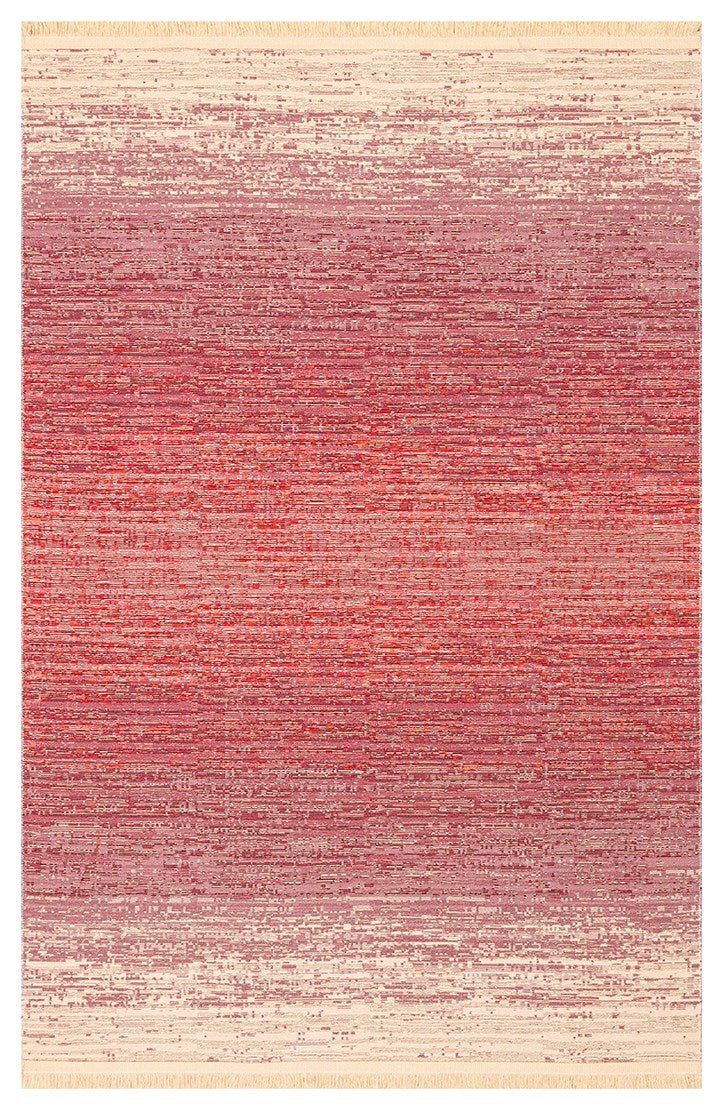 KUTNU KILIM KTN 01 TERRA PINK Modern Ombre Renk Geçişli Yıkanabilir Çift Taraflı Kilim