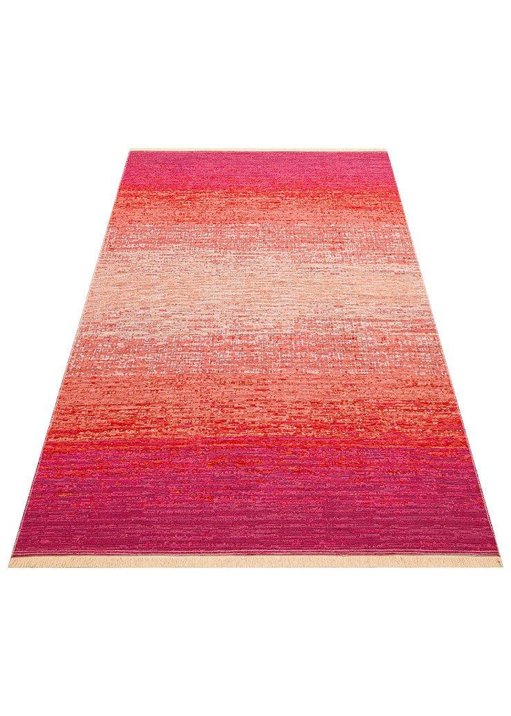 KUTNU KILIM KTN 01 TERRA PINK Modern Ombre Renk Geçişli Yıkanabilir Çift Taraflı Kilim