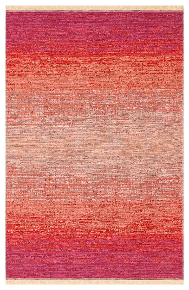 KUTNU KILIM KTN 01 TERRA PINK Modern Ombre Renk Geçişli Yıkanabilir Çift Taraflı Kilim