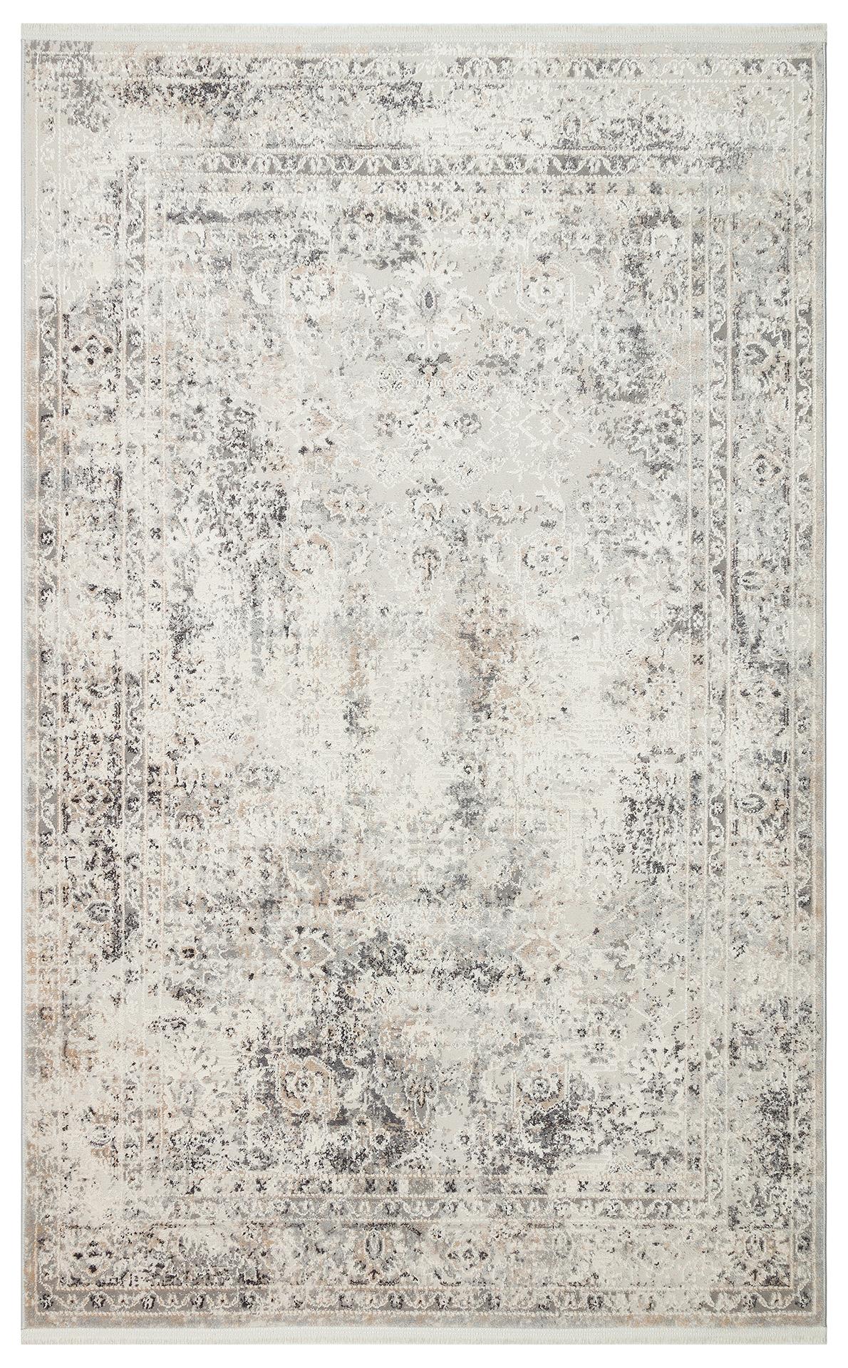 LAGOS LGS 03 CREAM SILVER Polipropilen ile Üretilen Modern ve Şık Makine Halısı
