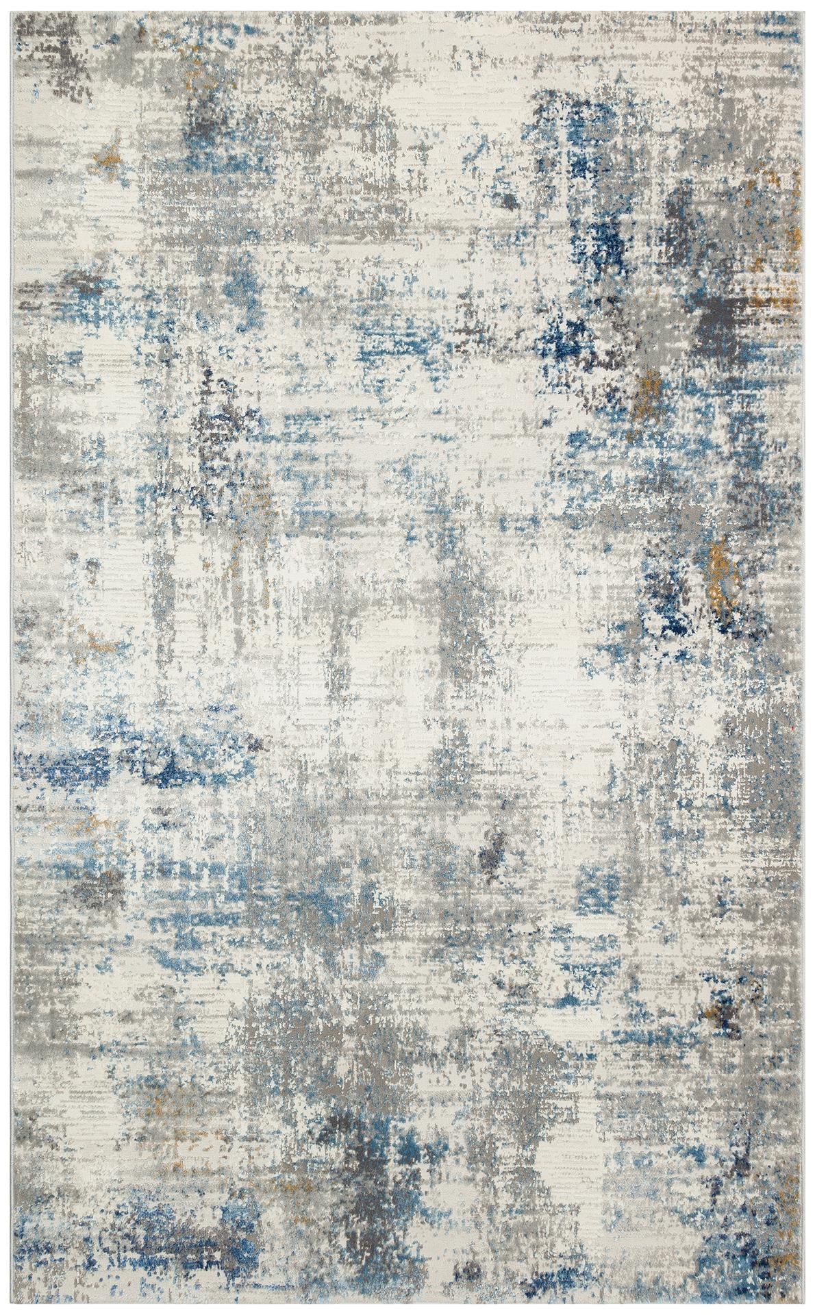 LAGOS LGS 09 CREAM BLUE Hav Toz Vermez Modern Makine Halısı