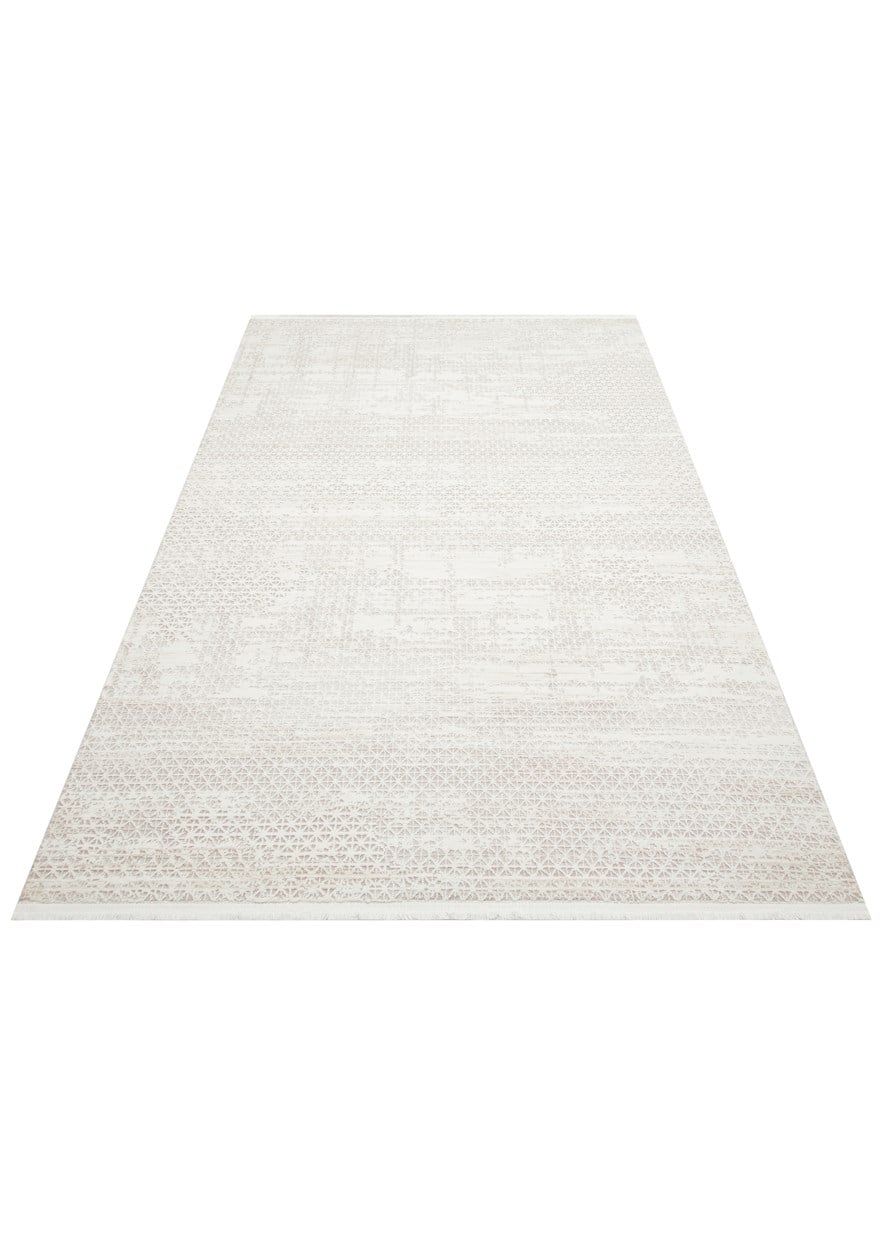 LAGOS XW LGS 23 CREAM BEIGE XW Hav Toz Vermez Eskitme Desenli Modern Makine Halısı