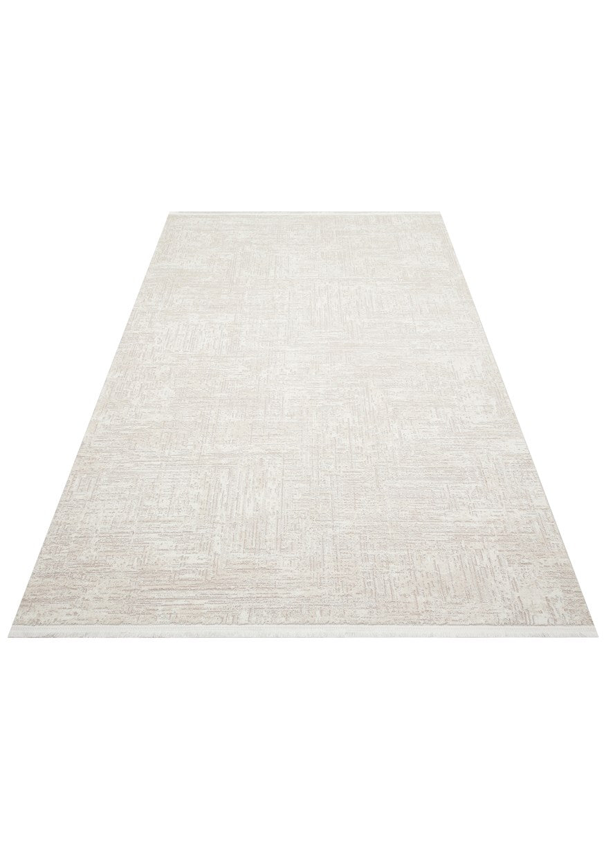 LAGOS XW LGS 24 CREAM BEIGE XW Hav Toz Vermez Eskitme Desenli Modern Makine Halısı