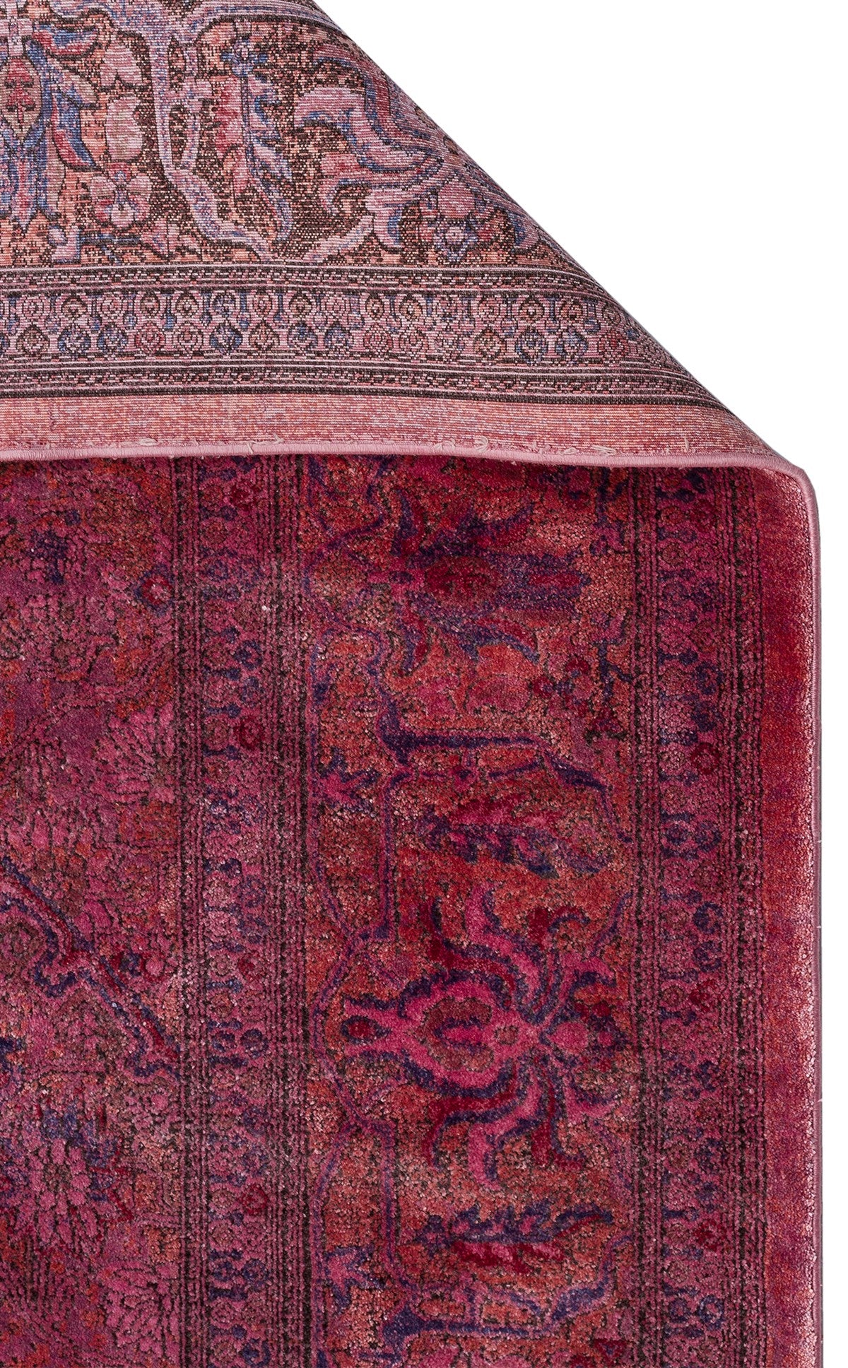 LAHOR LHR 02 FUSCHIA Özel Boyama İşlemi İle Üretilen Yüksek Alçak Dokuya Sahip Zengin Renkli Şık Salon Halısı