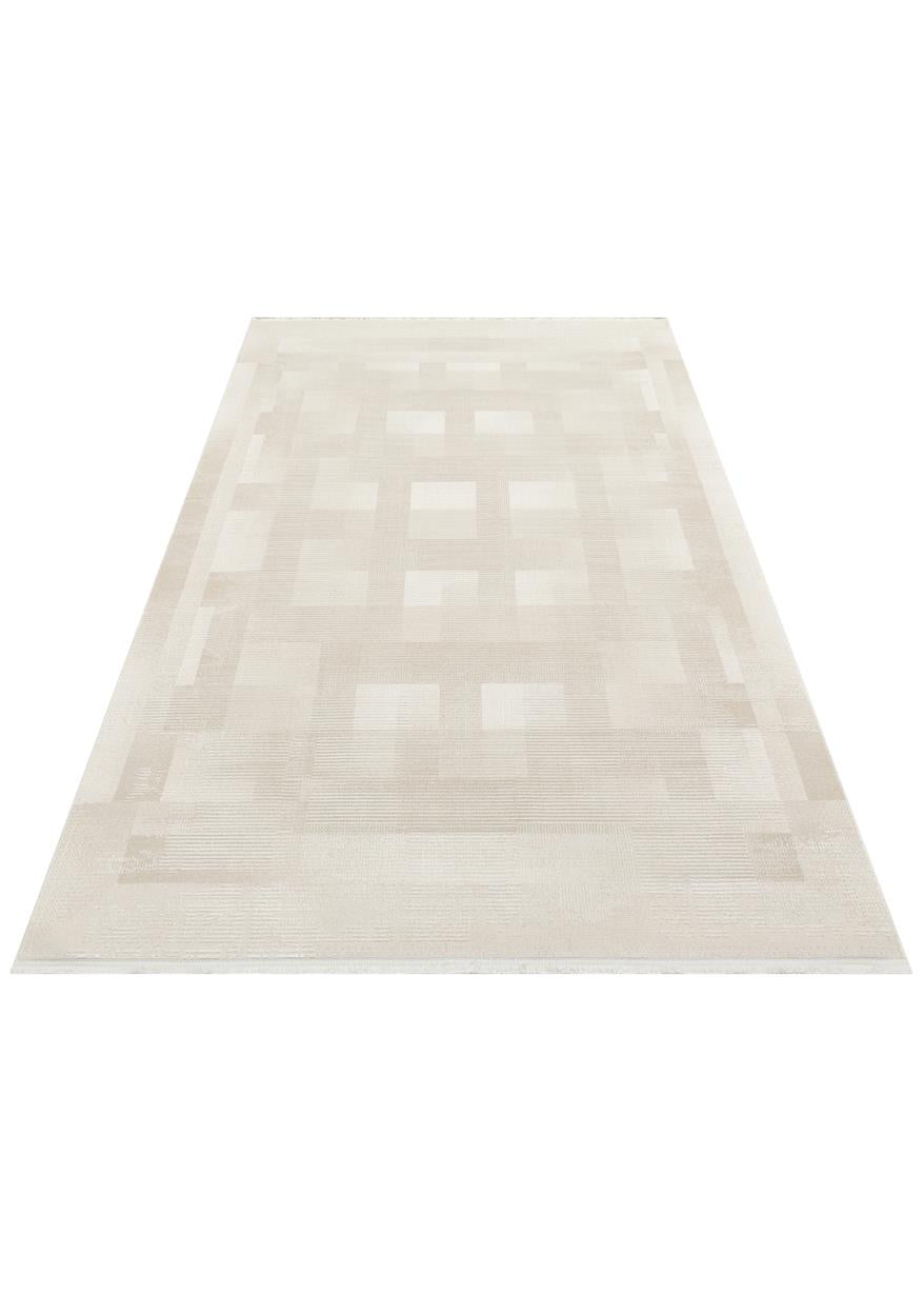 LEONA LNA 03 CREAM Yumuşak Tuşeli Hav Toz Vermez Modern Makine Halısı