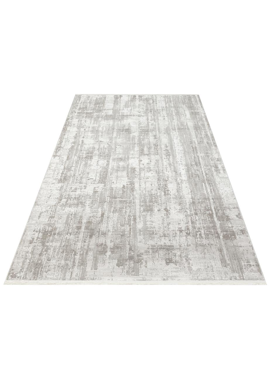 LEONA LNA 04 GREY Yumuşak Tuşeli Hav Toz Vermez Modern Makine Halısı