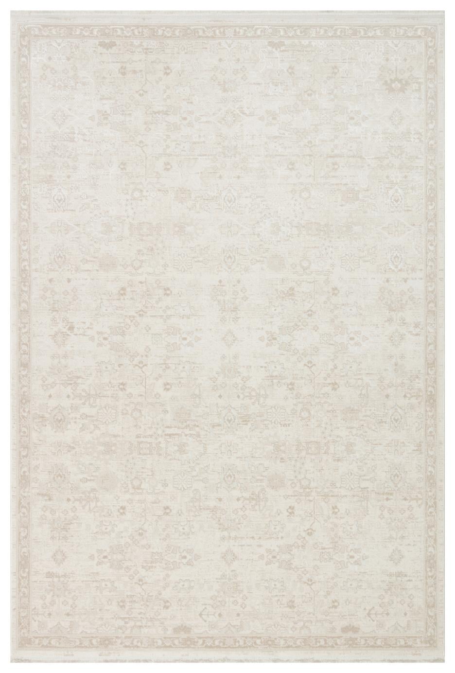 LEONA LNA 05 CREAM Yumuşak Tuşeli Hav Toz Vermez Modern Makine Halısı