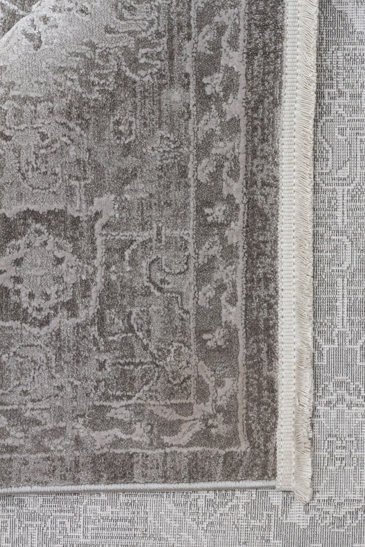 LEONA LNA 07 GREY Yumuşak Tuşeli Hav Toz Vermez Modern Makine Halısı