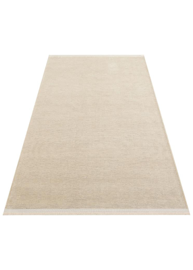 LIZA KILIM LIZ 01 BEIGE Hav Toz Vermez Kaymaz Tabanlı Yıkanabilir Düz Renk Kilim