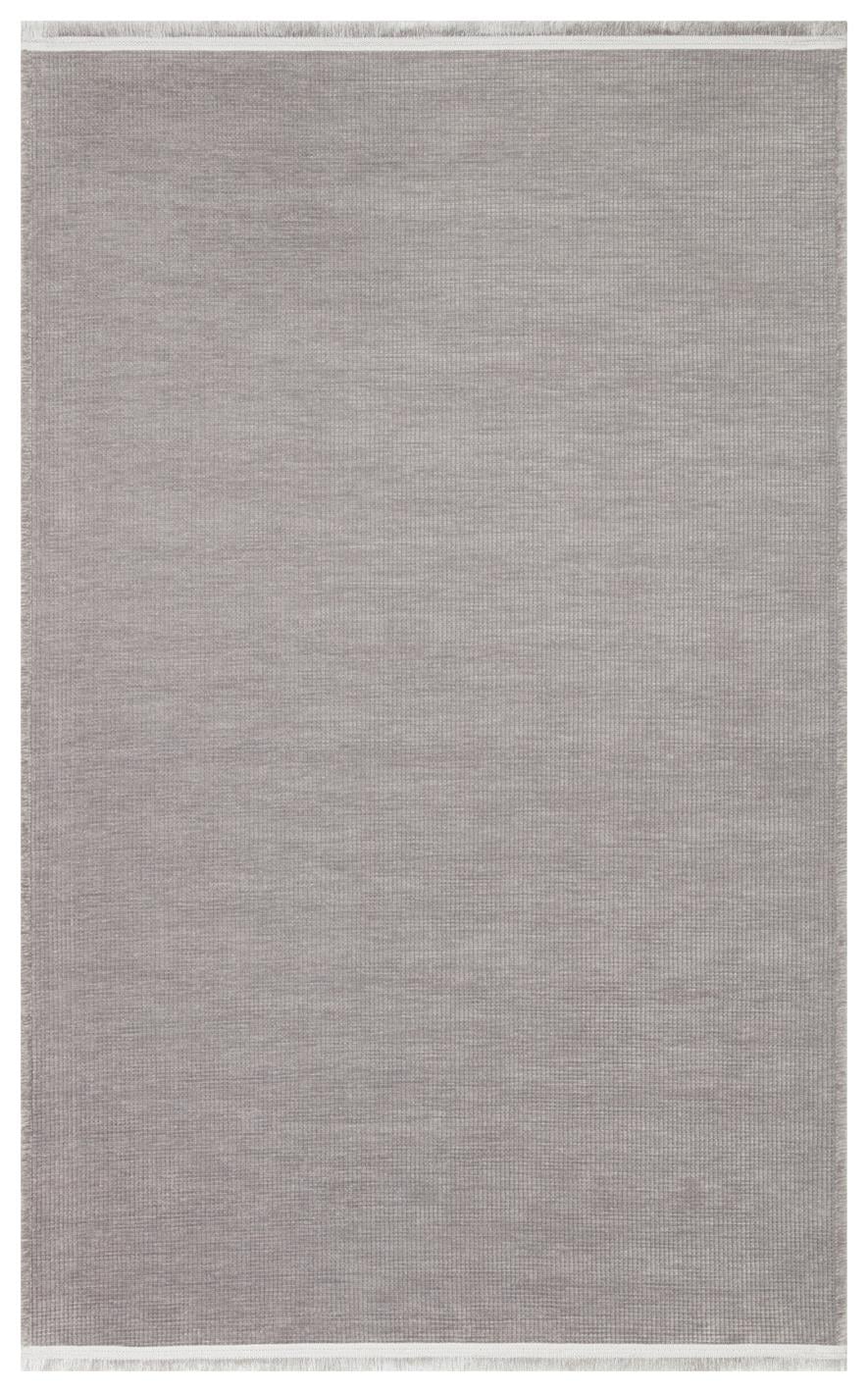 LIZA KILIM LIZ 01 GREY Hav Toz Vermez Kaymaz Tabanlı Yıkanabilir Düz Renk Kilim