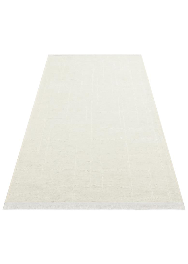LIZA KILIM LIZ 02 WHITE Hav Toz Vermez Kaymaz Tabanlı Yıkanabilir Düz Renk Kilim