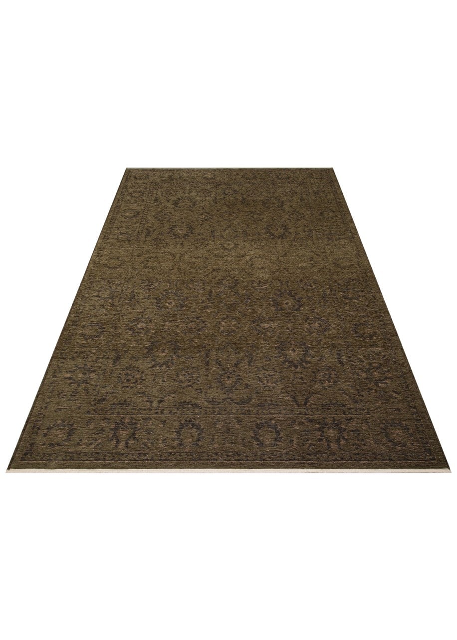 LIZA KILIM XW LIZ 03 GREEN XW Hav Toz Vermez Kaymaz Tabanlı Yıkanabilir Düz Renk Kilim