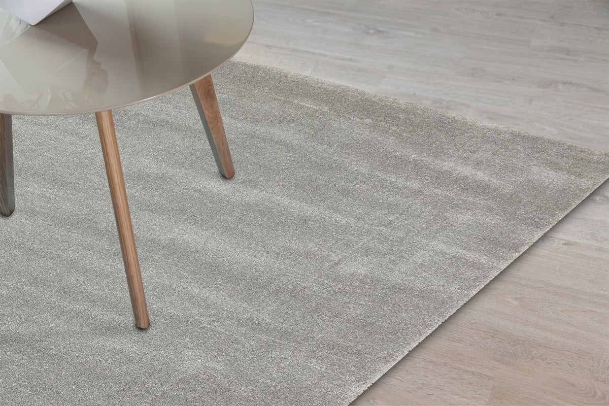 LOTTO LT PLAIN GREY Hav Toz Vermez Modern Sade Desenli Makine Halısı