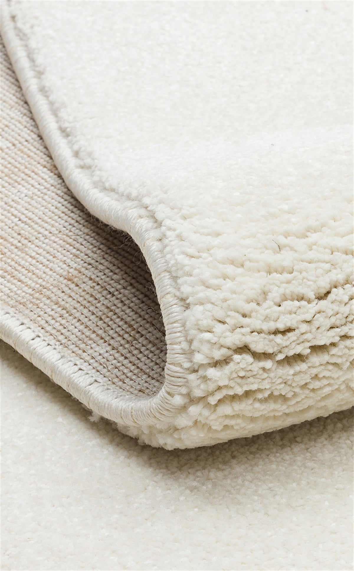 LOTTO LT PLAIN WHITE Hav Toz Vermez Modern Sade Desenli Makine Halısı