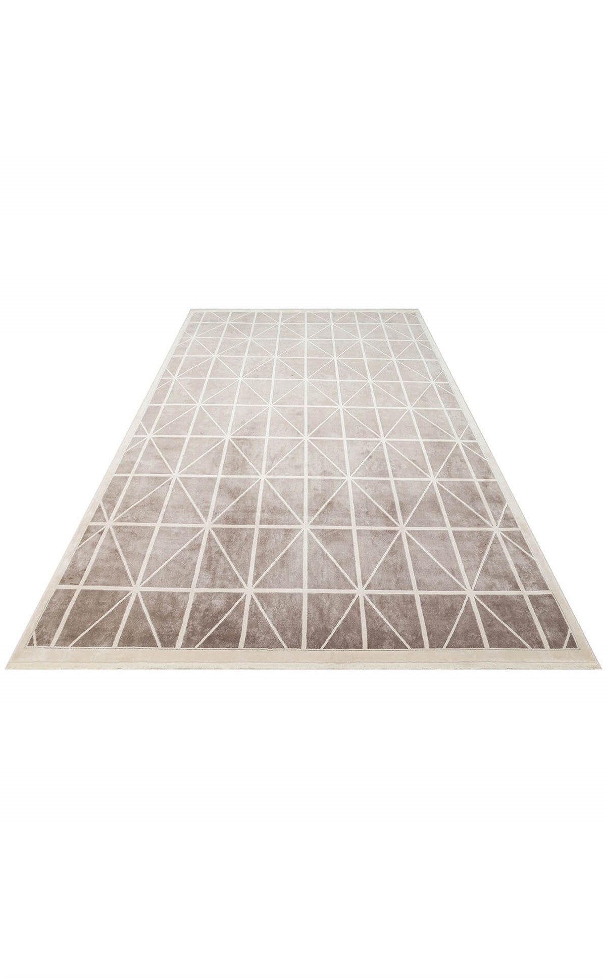 LUGANO LUG 05 GREY CREAM Art Deco Modern Bordürlü Yüksek Kalite Sık Dokuma Salon Halısı