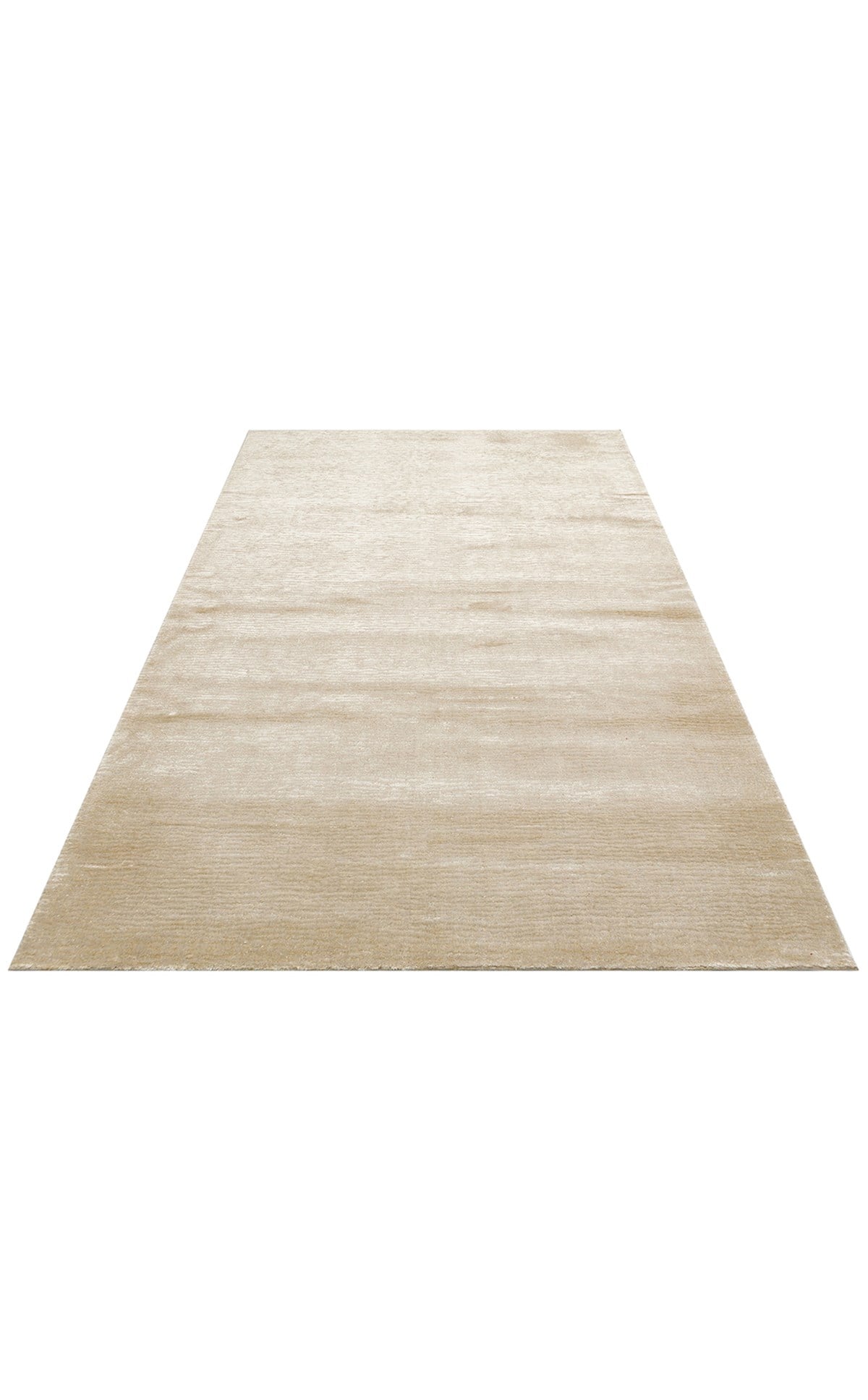 MAJESTY MJ 01 BEIGE Düz Desenli El Emeği ile Özel Tezgahlarda Üretilen Yün Viskon Tencel Uşak Halısı