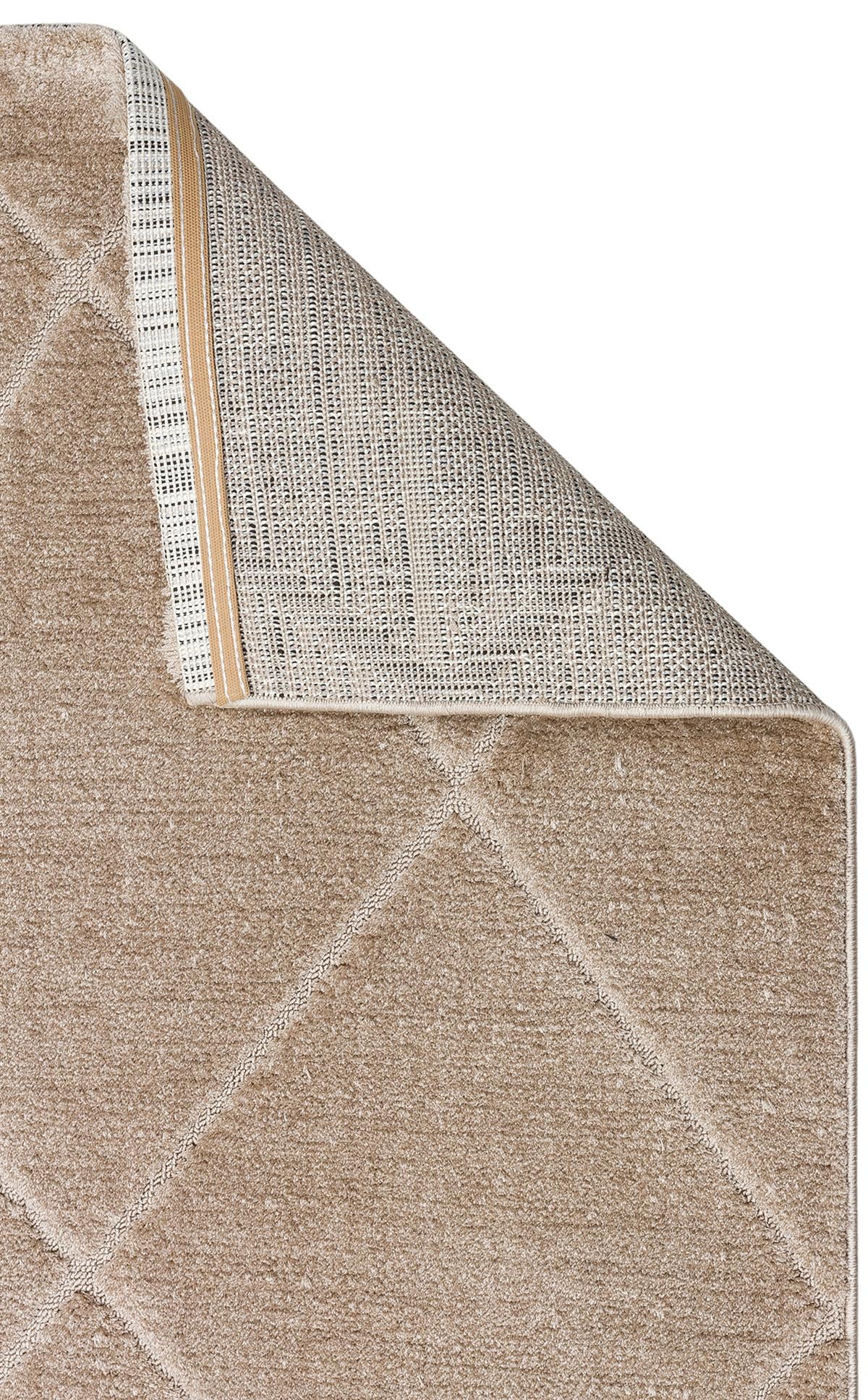 MISSORI MSR 03 BEIGE Hav Toz Vermez Sade Desenli Yumuşak Dokulu Modern Makine Halısı