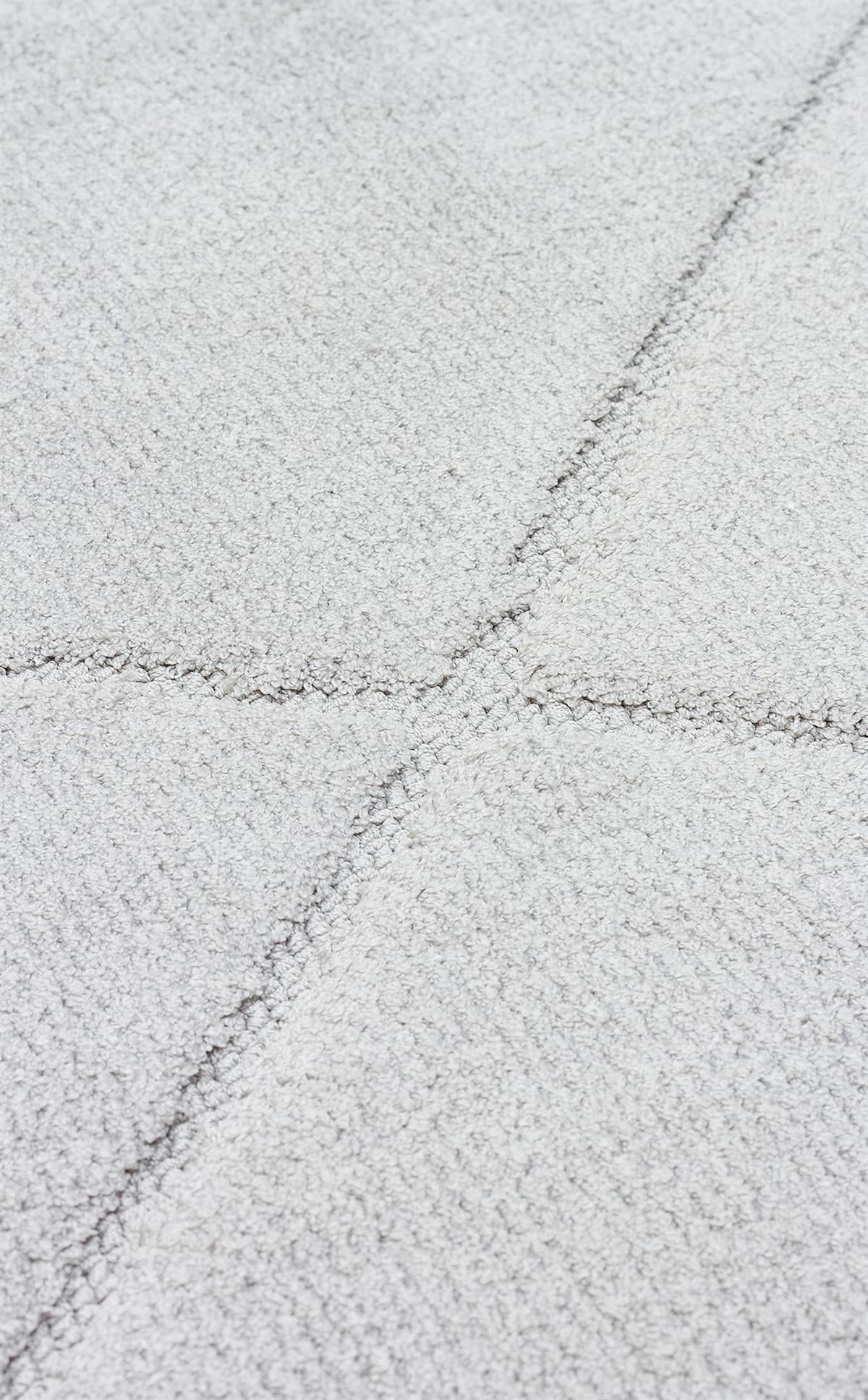 MISSORI MSR 03 GREY Hav Toz Vermez Sade Desenli Yumuşak Dokulu Modern Makine Halısı