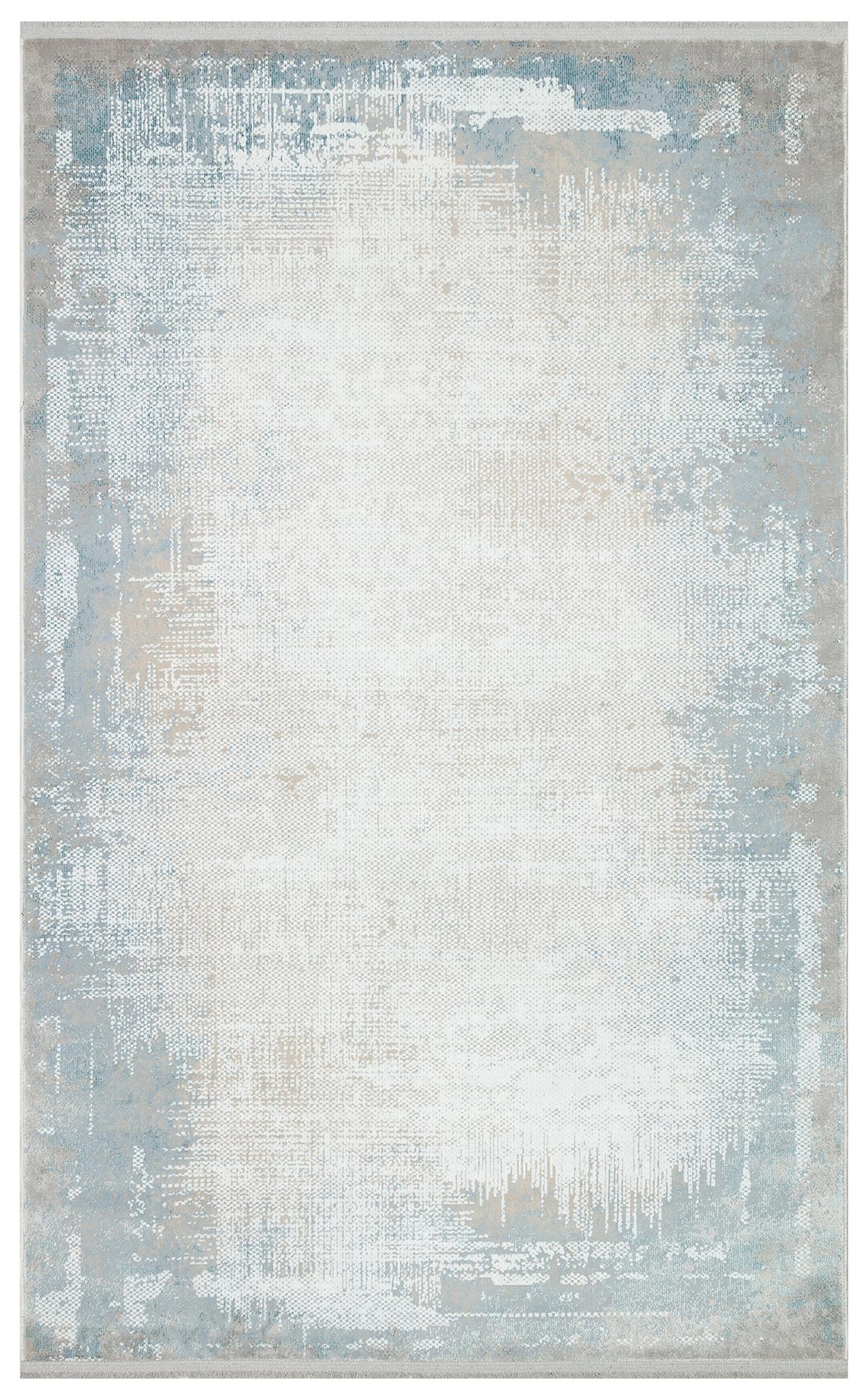 MODENA MDN 04 CREAM BLUE Şık ve Modern Sıkı Dokuma Hav Toz Vermez Makine Halısı