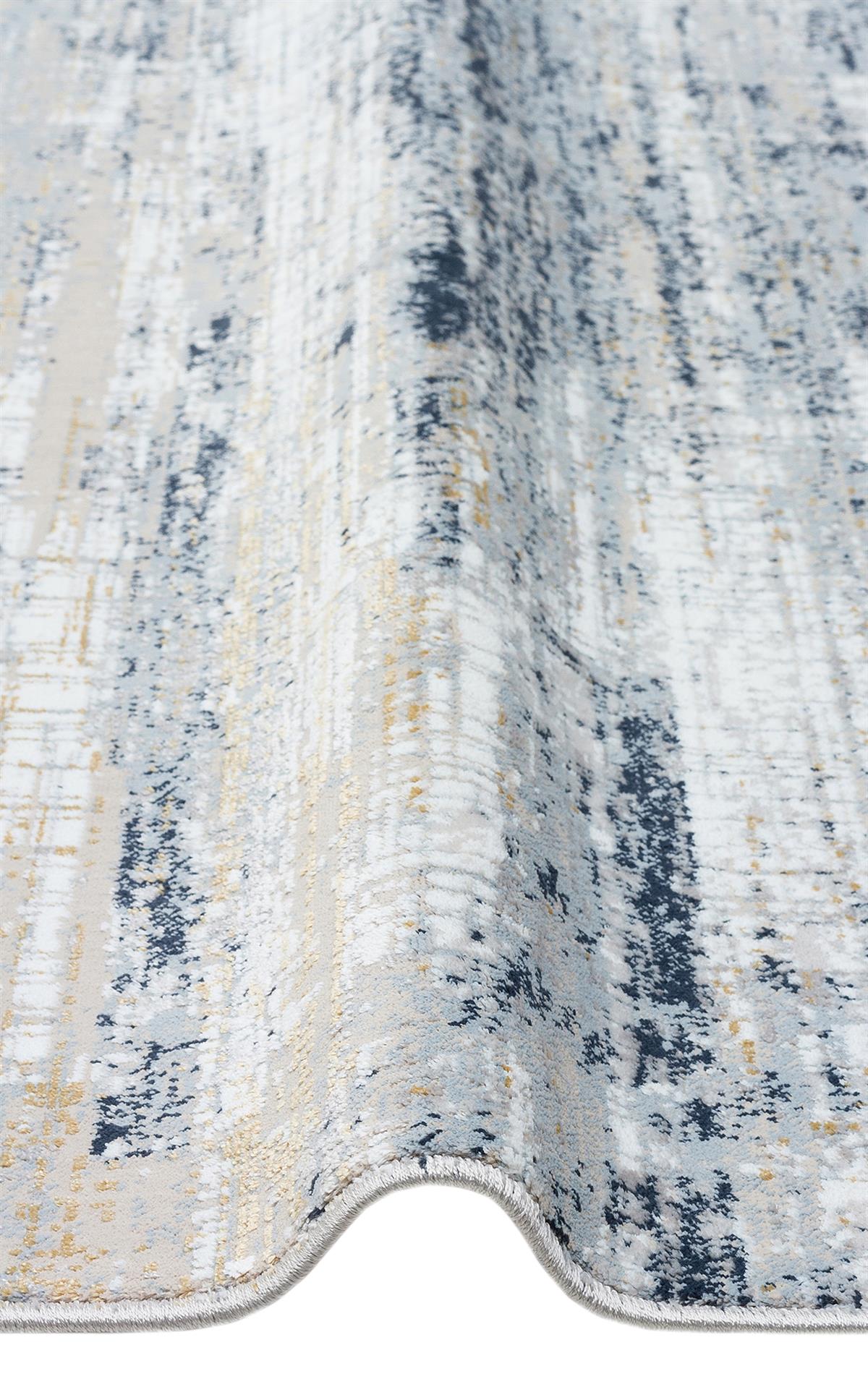 MODENA MDN 05 CREAM BLUE Şık ve Modern Sıkı Dokuma Hav Toz Vermez Makine Halısı