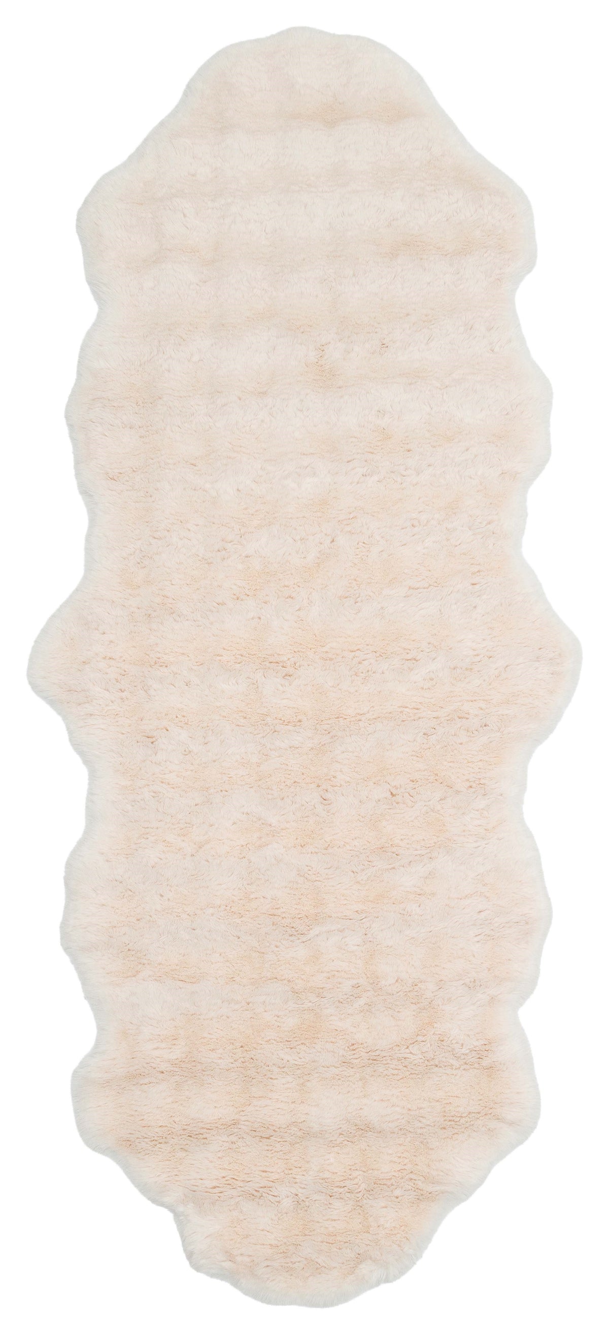 MOLLIS BUBBLE MLS BUBBLE DOUBLE L.BEIGE Yumuşak Tuşeli Yıkanabilir Kaymaz Tabanlı Suni Kürk