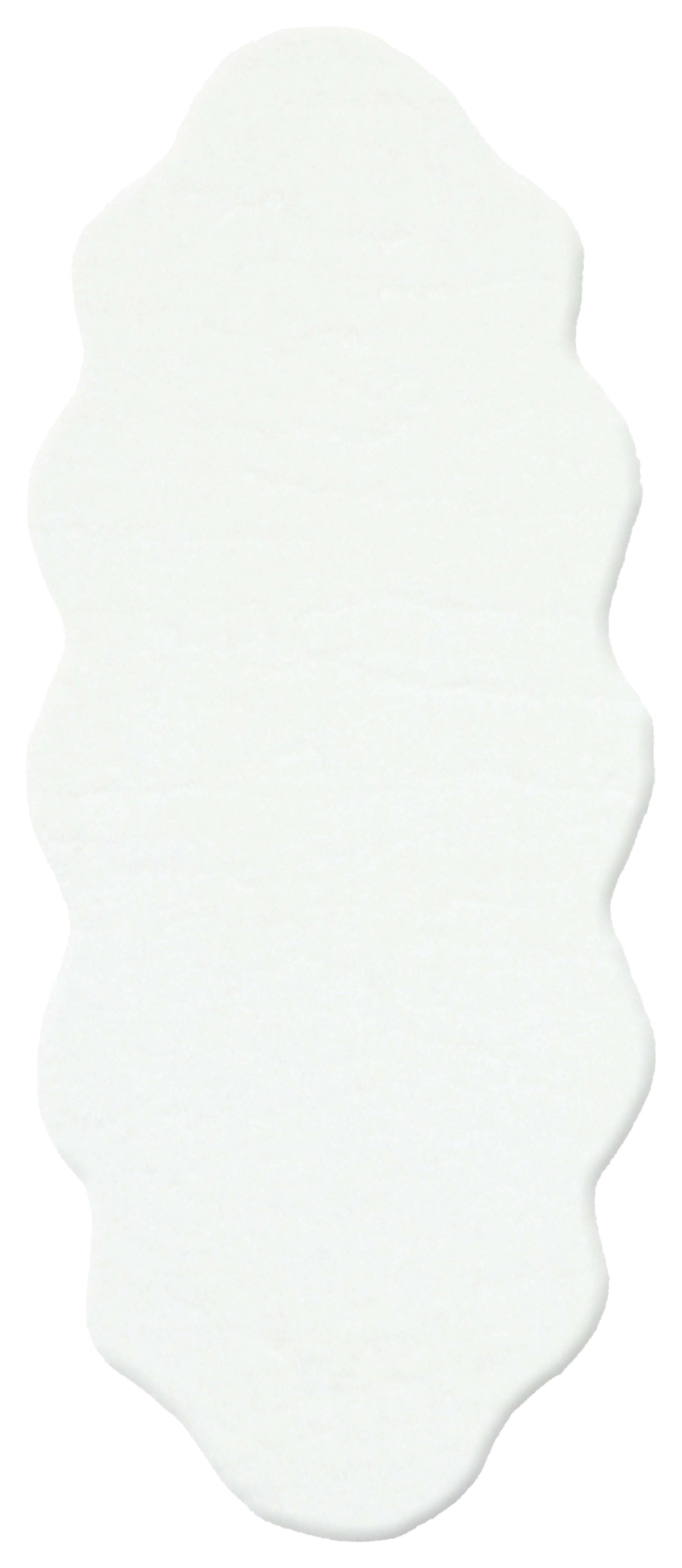 MOLLIS PLAIN MLS PLAIN DOUBLE WHITE Yumuşak Tuşeli Yıkanabilir Kaymaz Tabanlı Suni Kürk