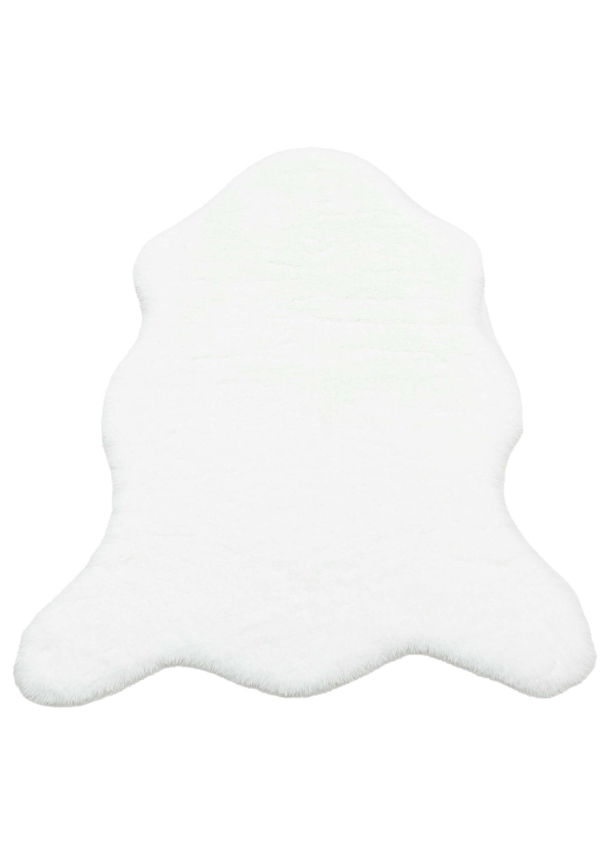 MOLLIS PLAIN MLS PLAIN SINGLE WHITE Yumuşak Tuşeli Yıkanabilir Kaymaz Tabanlı Suni Kürk