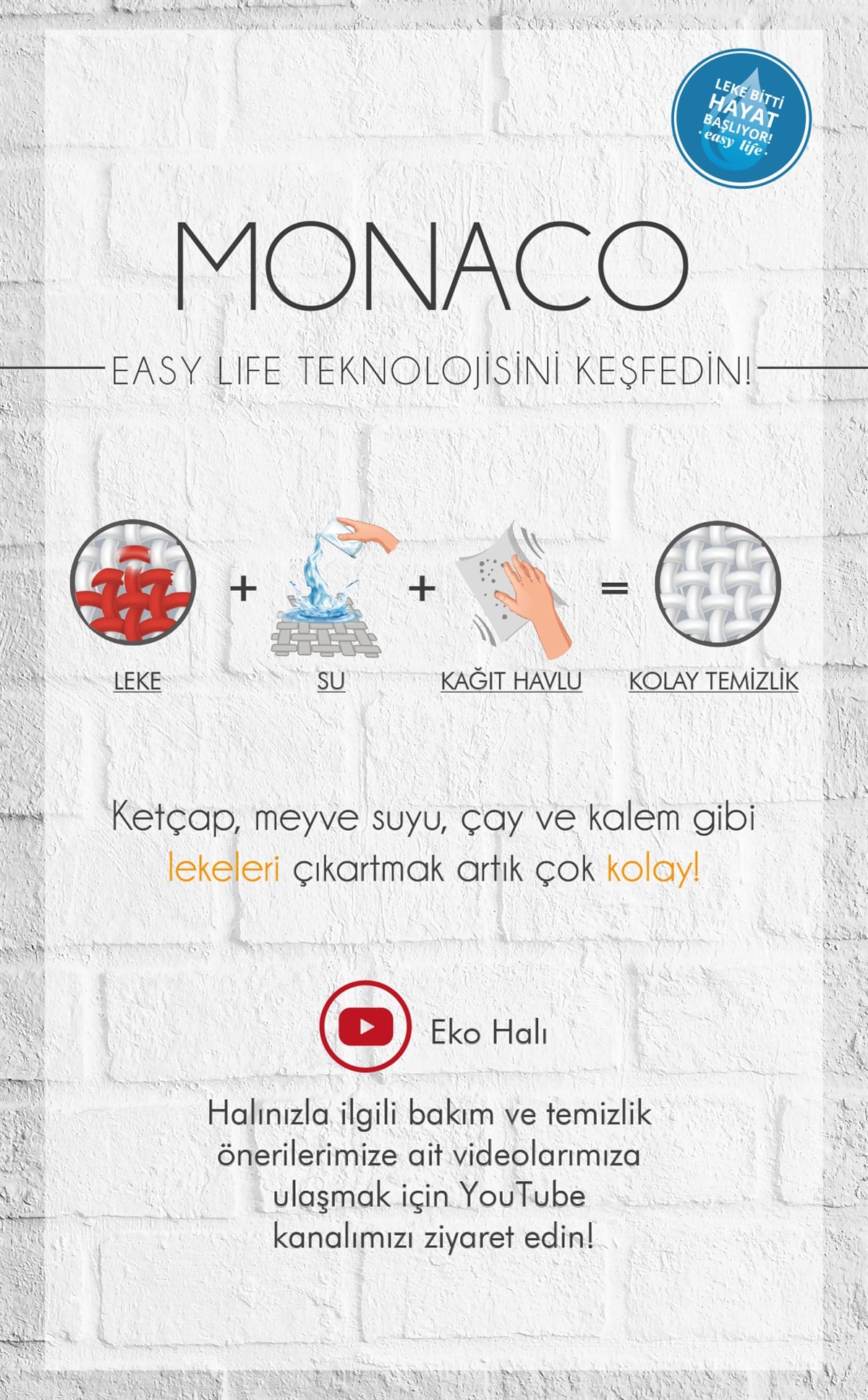 MONACO EASYLIFE MN 09 OLIVE XW E.LIFE Leke Tutmaz Hav Toz Vermez Nano Teknoloji Yıkanabilir Modern Desenli İnce Dokuma Halı