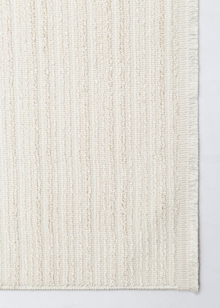 MONO LOOP XW MNO LOOP 03 WHITE XW Bukleli Sisal Dokuma Yıkanabilir Hav Vermez Kaymaz Tabanlı Kolay Temizlenebilir Makine Halısı