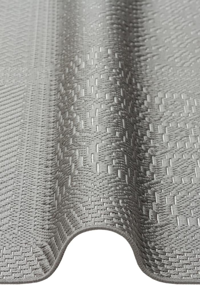 MONO LUX MNO LUX 02 ANTRASIT Kaymaz Tabanlı Modern Desenlere Sahip İnce Halı