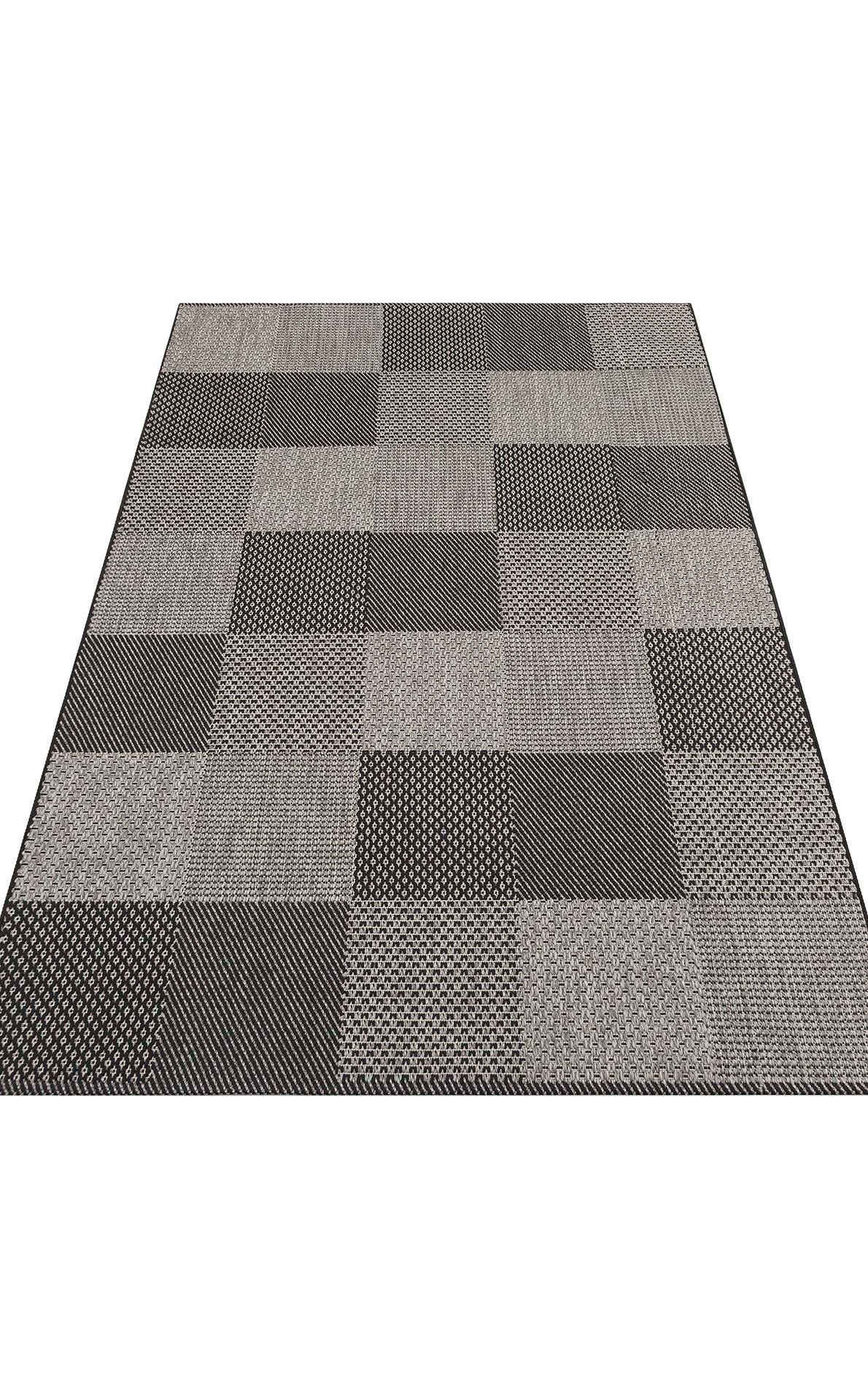 MONO MNO 01 DARK GREY Hav Toz Vermez Kaymaz Tabanlı İnce Halı