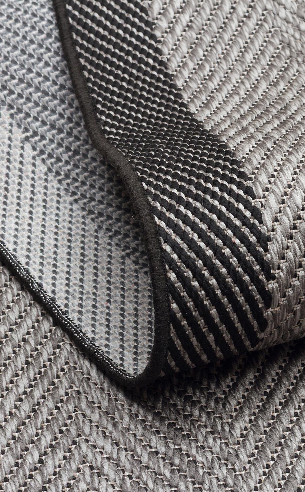 MONO MNO 02 DARK GREY Hav Toz Vermez Kaymaz Tabanlı İnce Halı