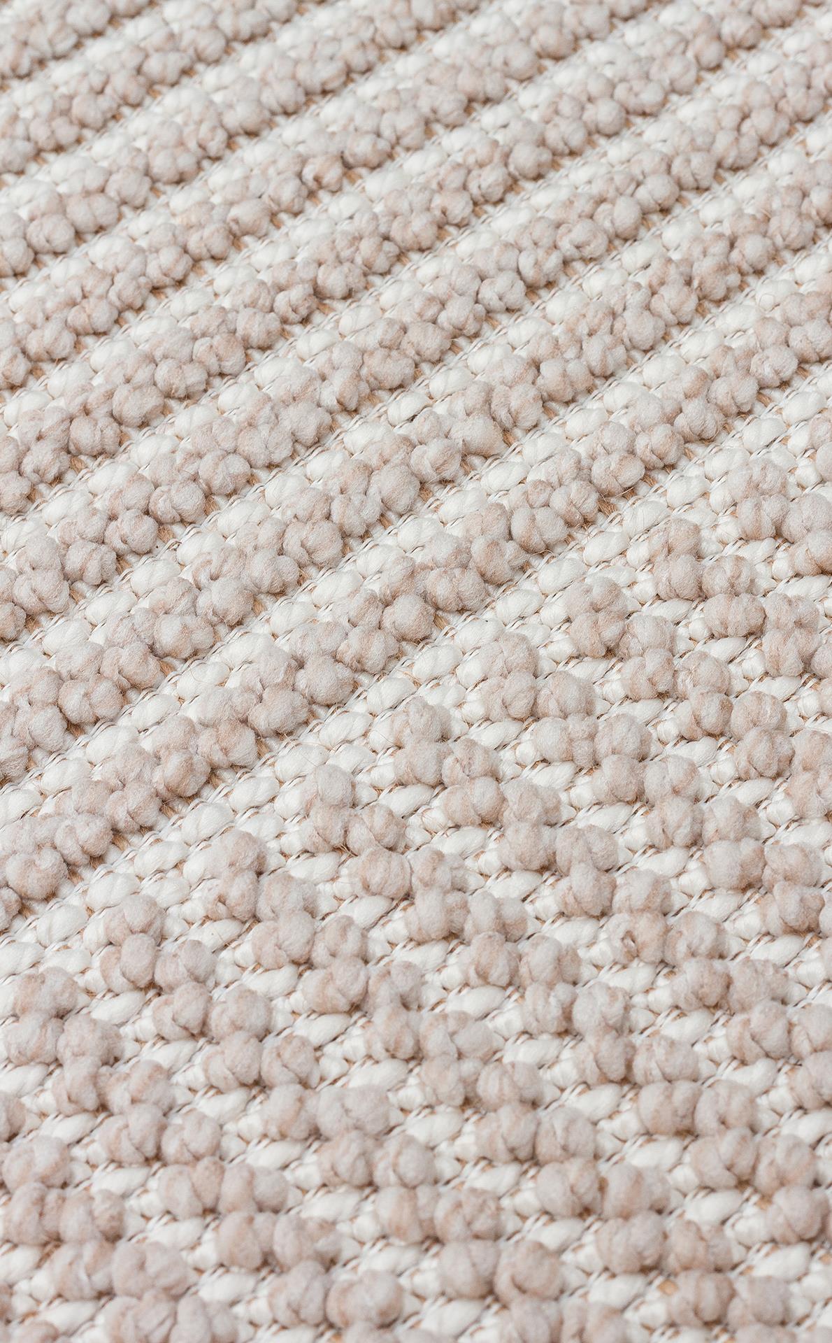 MOTTO MOT 12 BEIGE WHITE Yumuşak Tuşeli Örgü Dokuma Modern Makine Halısı
