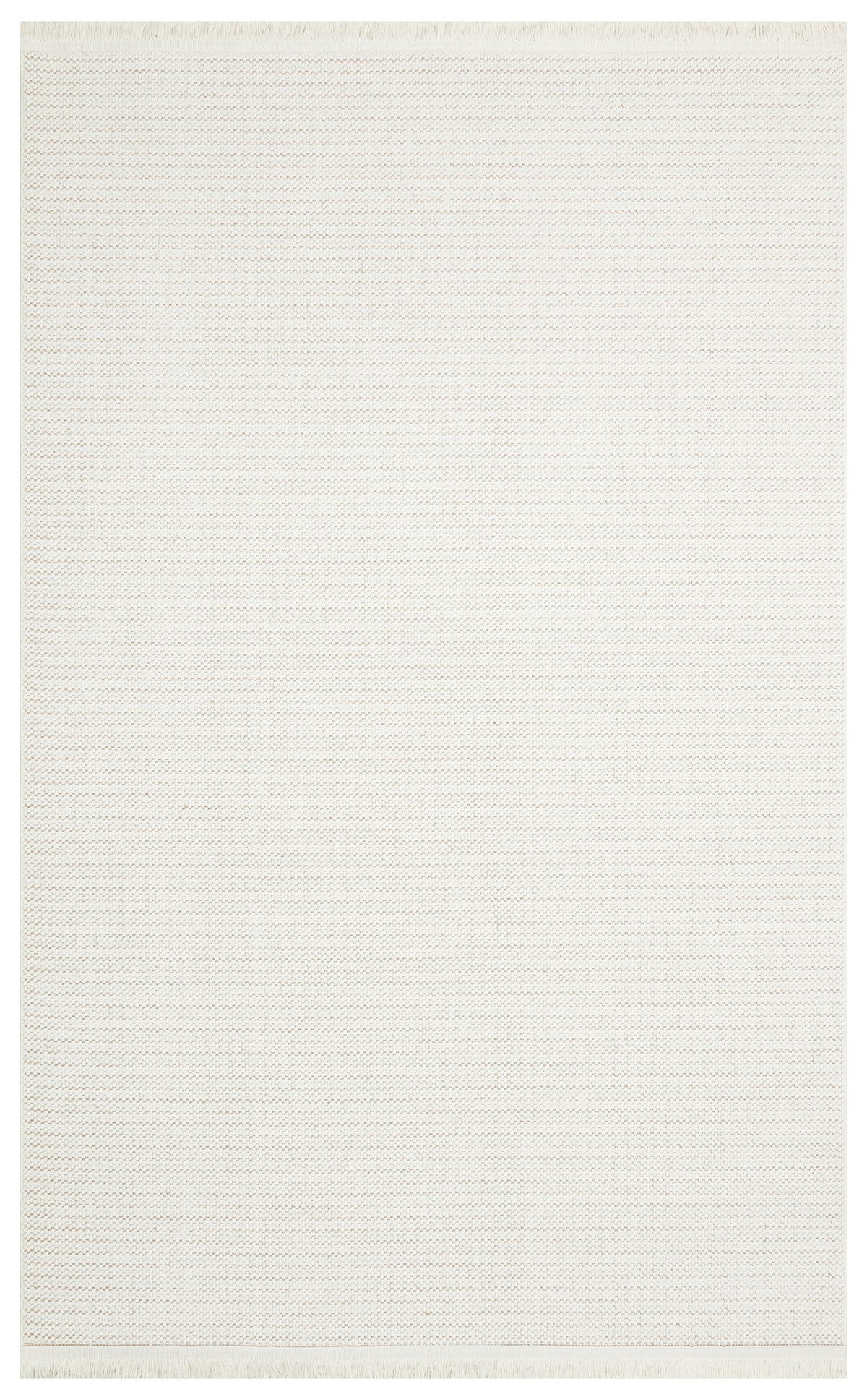 MOTTO MOT PLAIN WHITE Yumuşak Tuşeli Örgü Dokuma Modern Makine Halısı