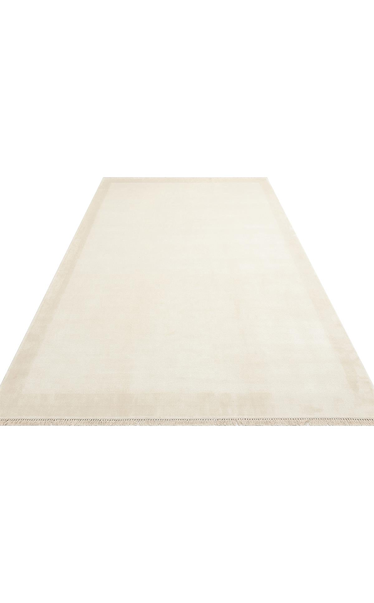 NAPOLI NAP 02 CREAM Sade Desenli Modern Sık Dokuma Makine Halısı