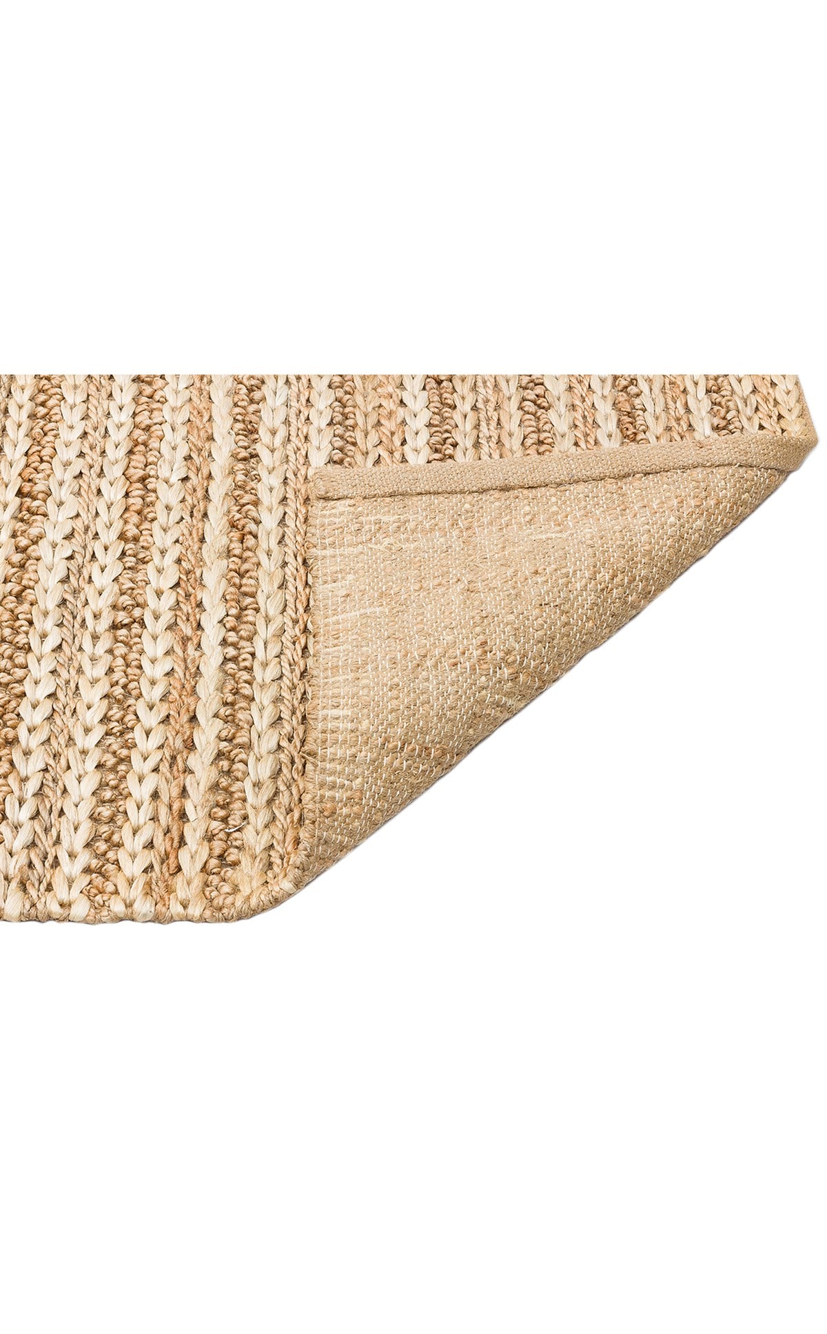 NETRA S-1152 NATURAL XW Farklı Örgü Dokusuna Sahip El Dokuma Naturel Jüt Hasır Halı