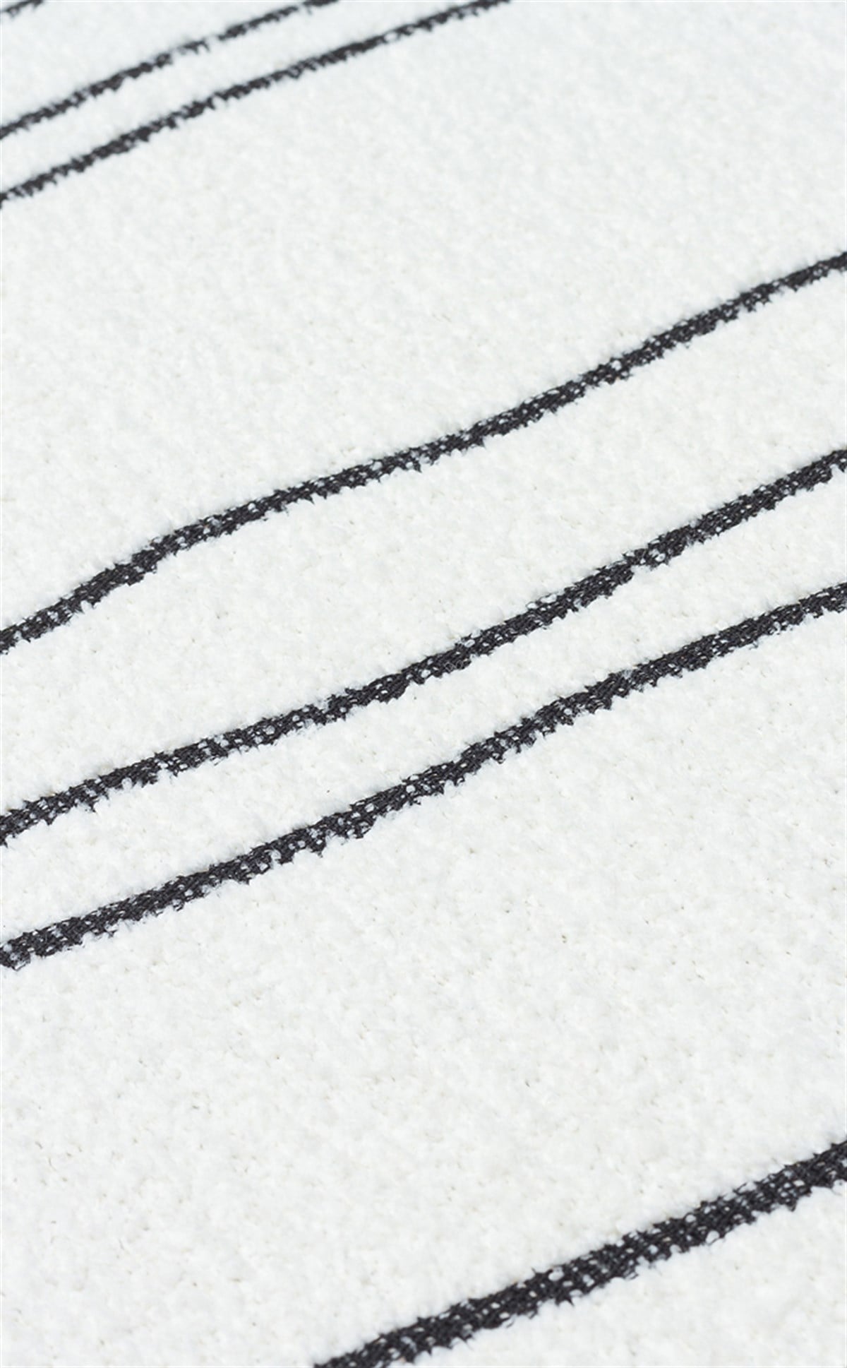 NEVADA NVD 05 WHITE BLACK Özel Moroccon Tuşeli Hav Toz Vermez Kaymaz Tabanlı İnce Dokuma Modern Halı
