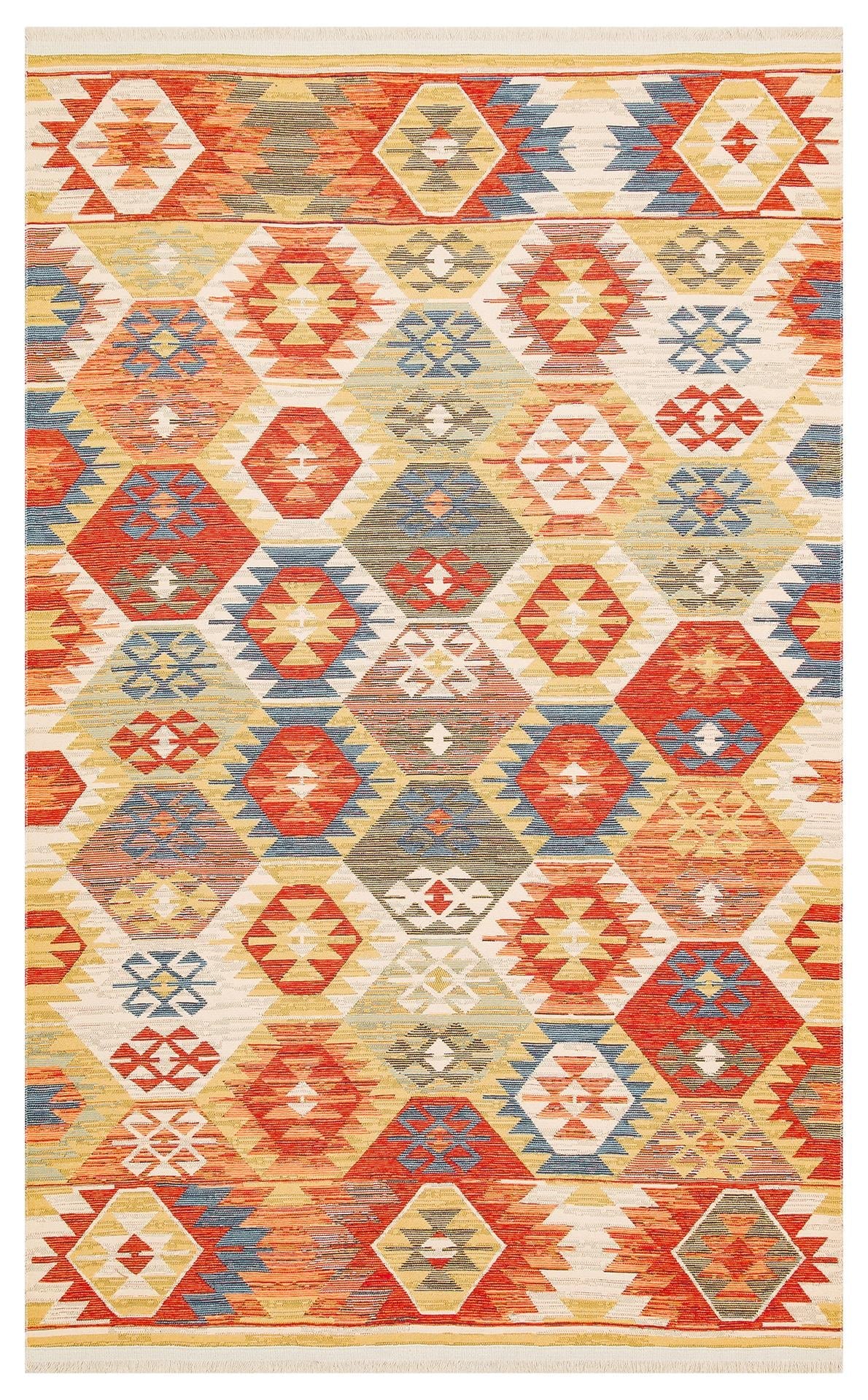NOMAD NMD 01 MULTY Yıkanabilir, Çift Taraflı Kullanıma Uygun Yumuşak Tuşeli Otantik Kilim