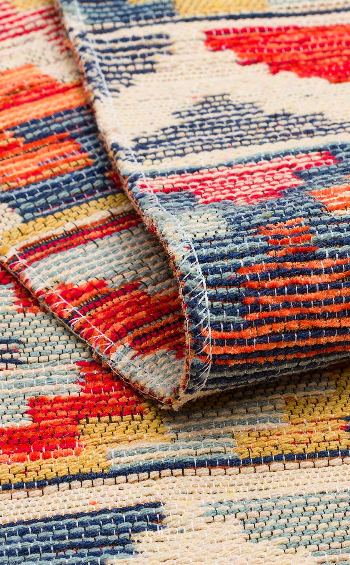NOMAD NMD 02 AQUA Yıkanabilir, Çift Taraflı Kullanıma Uygun Yumuşak Tuşeli Otantik Kilim