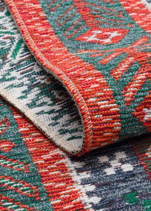 NOMAD NMD 16 NAVY Yıkanabilir Çift Taraflı Kullanıma Uygun Yumuşak Tuşeli Otantik Kilim