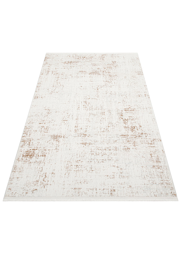 NORA NOR 02 BEIGE Hav Toz Vermez Yıkanabilir Kaymaz İnce Dokuma Modern Halı