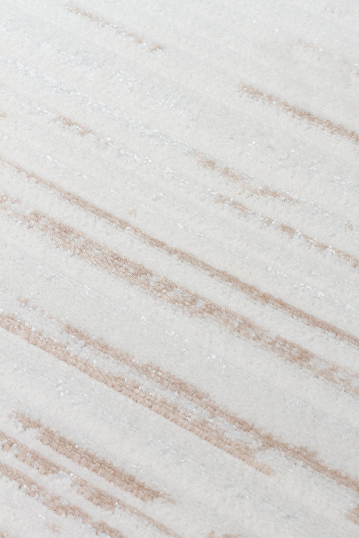 NORA NOR 03 BEIGE Hav Toz Vermez Yıkanabilir Kaymaz İnce Dokuma Modern Halı