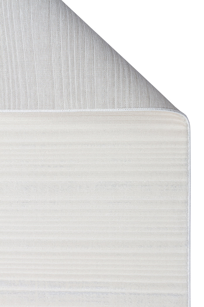 NORA NOR 03 WHITE Hav Toz Vermez Yıkanabilir Kaymaz İnce Dokuma Modern Halı